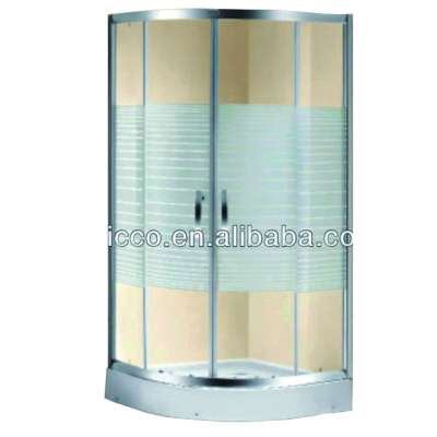 Aluminum Frame Tempered Glass Sliding Door Shower Room