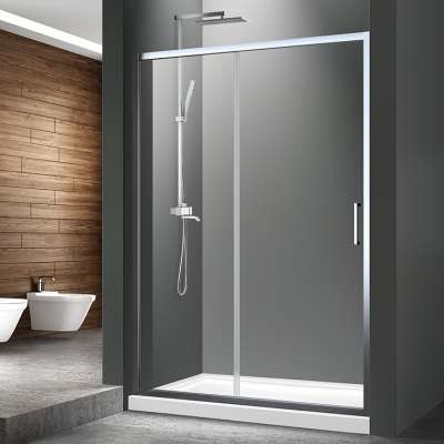 In-line Shower Room With Frame Silding Door Cheaper Simple Shower Cabin