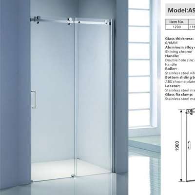 Caravan Shower Door  Enclosure Removable Shower Screen Smart Glass Room